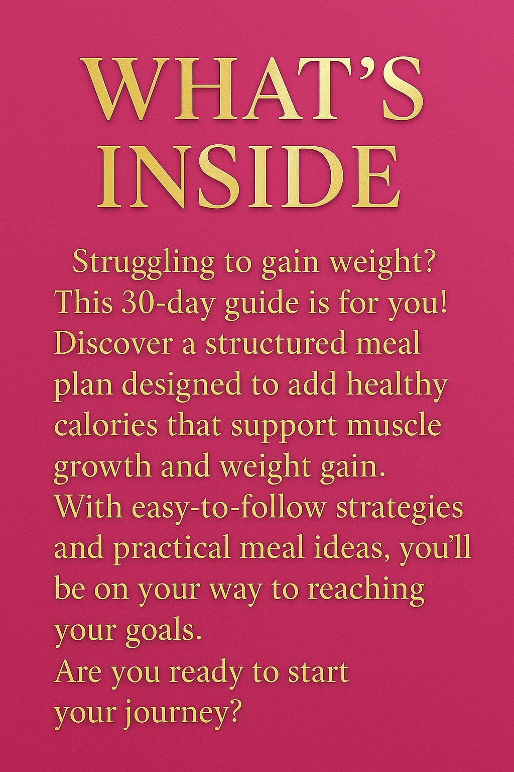 WEIGHT GAIN GUIDE — INSTANT DOWNLOAD